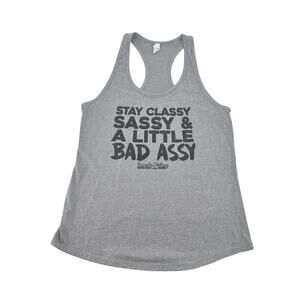 Barcode Clothing Co Womens Graphic Tank Size XXL Oversized Gym Lifting Workout